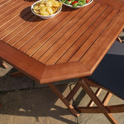 Plumley Six Seater Dining Set Grey Cushions